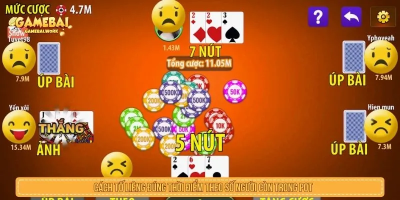 Cách Tố Liêng Đúng Thời Điểm Theo Chiến Thuật Đa Tầng Cách tố liêng đúng thời điểm theo số người còn trong pot